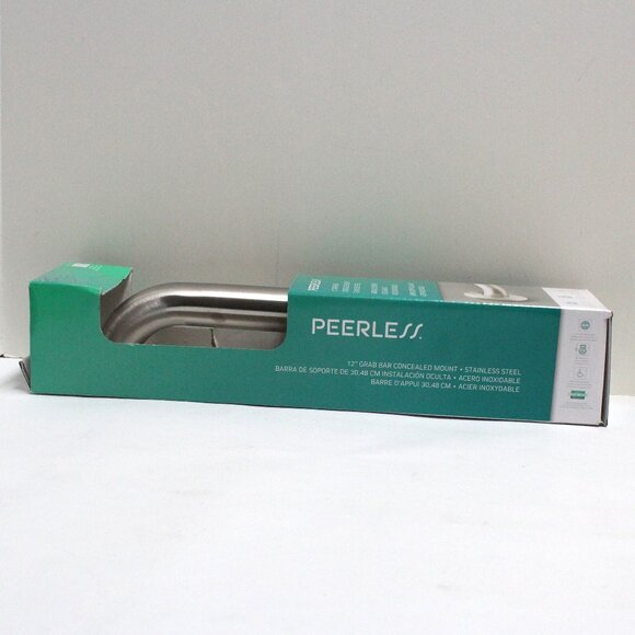 Peerless 12 Inch Stainless Steel Concealed Mount Grab Bar - New In Box - Picture 5 of 12
